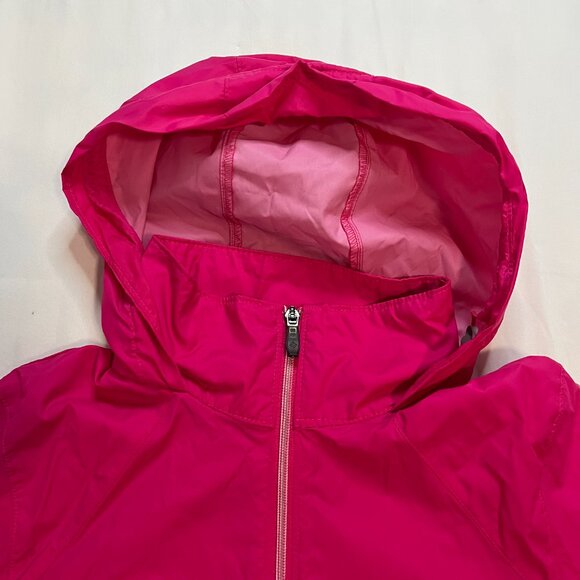 Columbia Bright Pink Lightweight Outdoor Rain Hooded Jacket | Size M - Picture 4 of 7